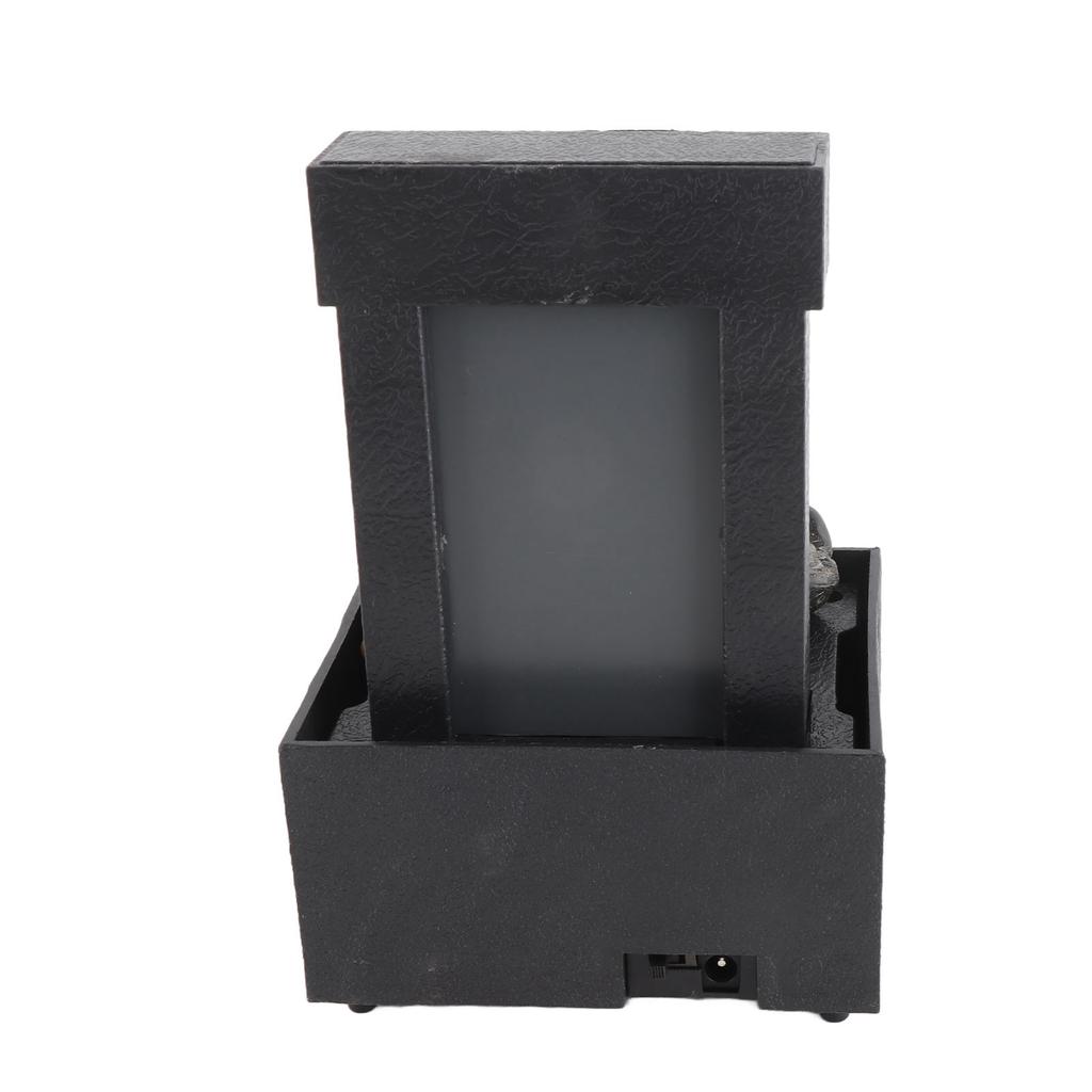 Зеркальный комнатный настольный фонтан с каменной светодиодной подсветкой, автоматическое отключение питания через 2 часа для дома, офиса, релаксации