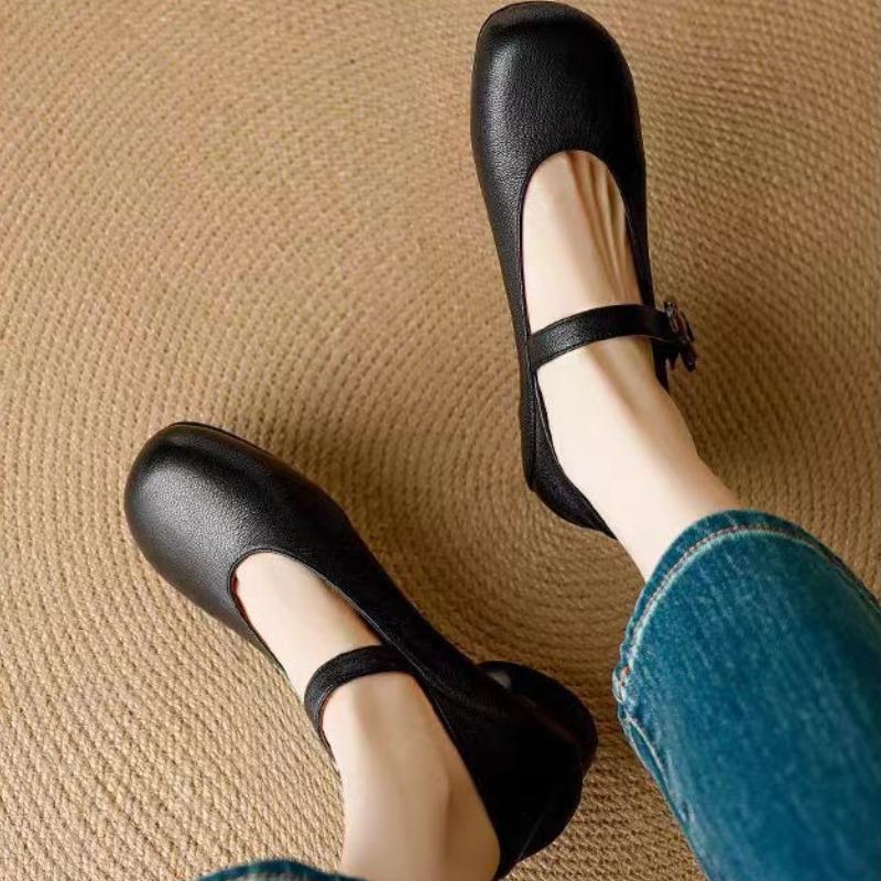 Универсальные туфли на платформе лимитированной серии на лето 2025 года, женские сандалии с квадратным носком, обернутым носком и блочным каблуком