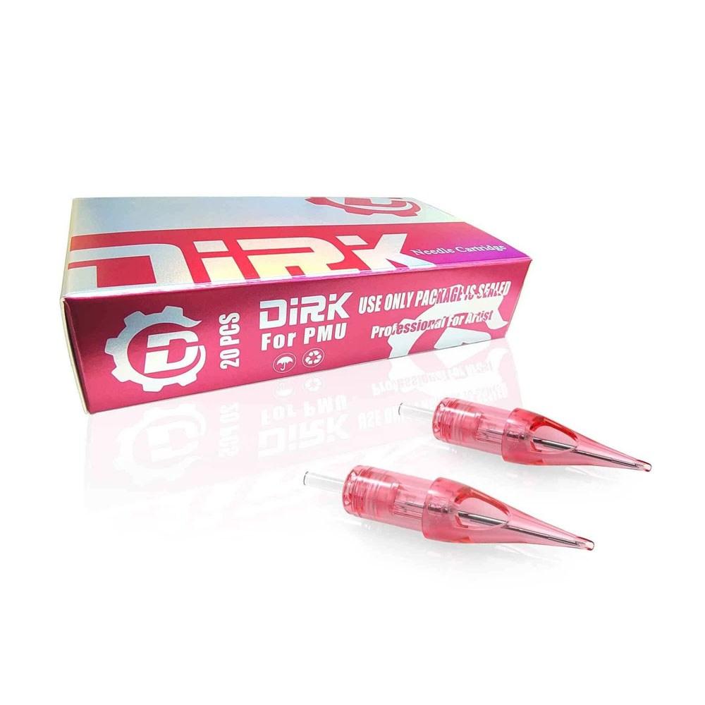Игла для татуировки DIRK PINK 10 игл, 1207 RS, 1 шт, круглая шейдерная