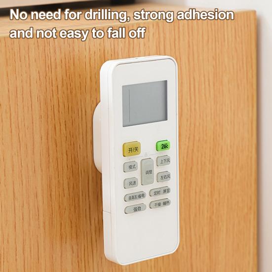 Магнитный держатель пульта дистанционного управления с пружинным тросом, простая установка, настенный органайзер для пульта дистанционного управления с защитой от потери