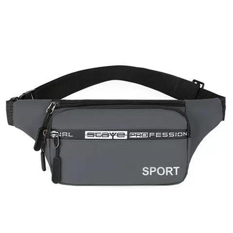 Поясная сумка унисекс, мужская многофункциональная водонепроницаемая спортивная сумка большой емкости, кассовый аппарат, деловая сумка, износостойкая сумка для бега, оксфордская поясная сумка