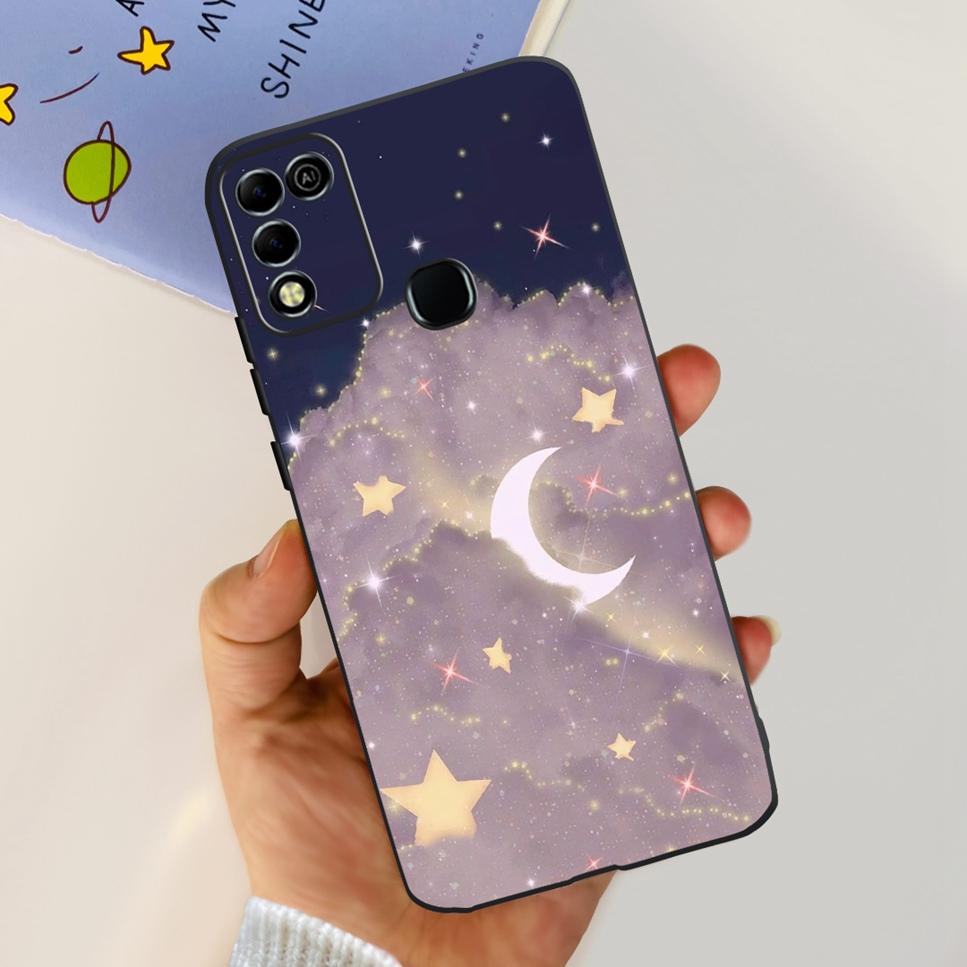Для Infinix Hot 11 Play 6.82" Мягкие Силиконовые Чехлы Для Телефона Для Infinix Hot 11 Play 11play 10Play Чехол Роскошные Цветы Funda Capa