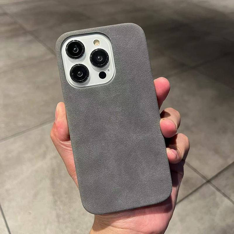 Подходит для чехла для телефона Iphone14promax, замшевая текстура Apple 13 получехол 12 противоударный 11 мужской кожаный чехол