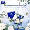 Бумажные платочки Vinda Camellia, 4-слойные, дорожный размер, 8 листов, 12 упаковок в связке.