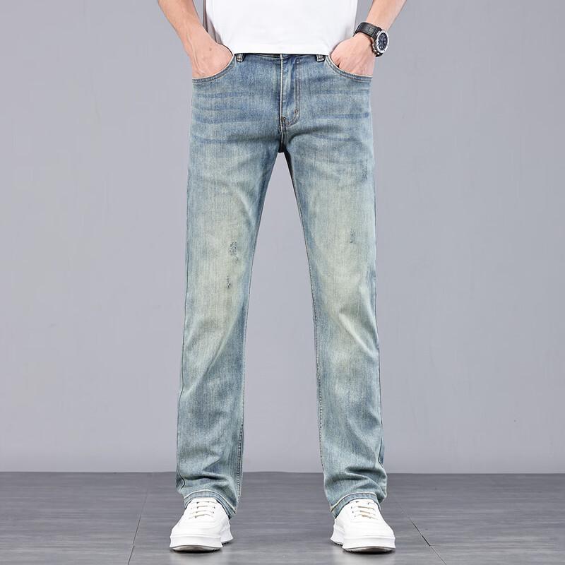 POLOMEISDO Men's Straight-Leg Jeans
