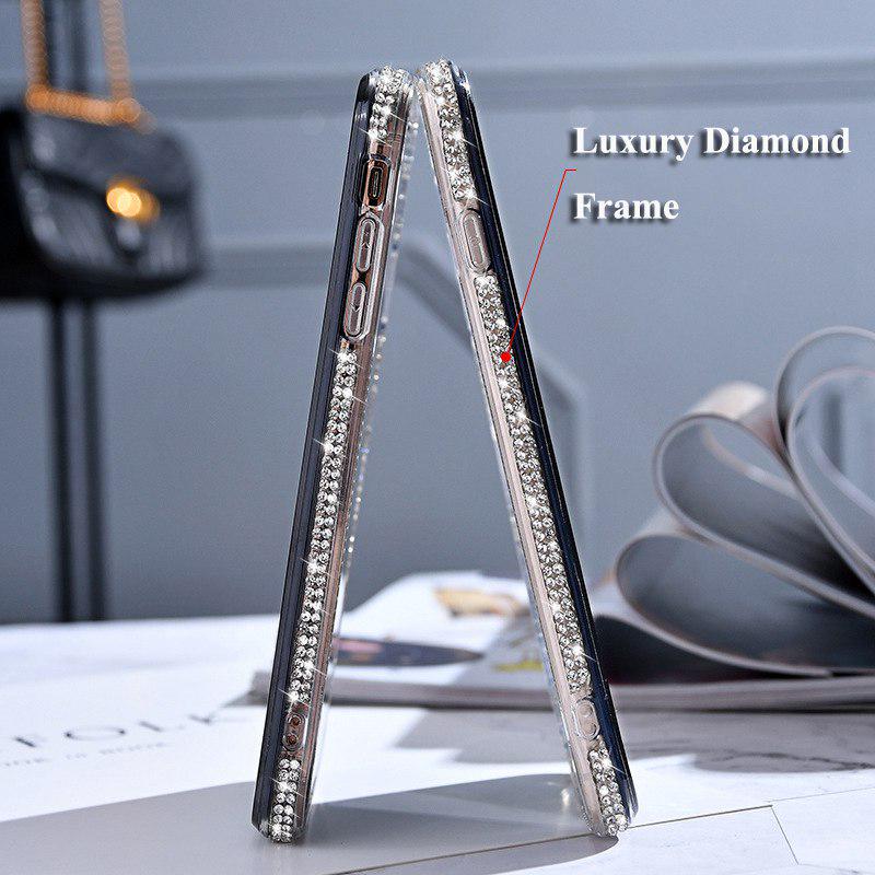 Градиентный красочный блестящий чехол для телефона со стразами для iphone 15 14 13 12 Pro XS MAX XR X, мягкие чехлы из ТПУ с бриллиантами, сексуальная девушка, красивый чехол