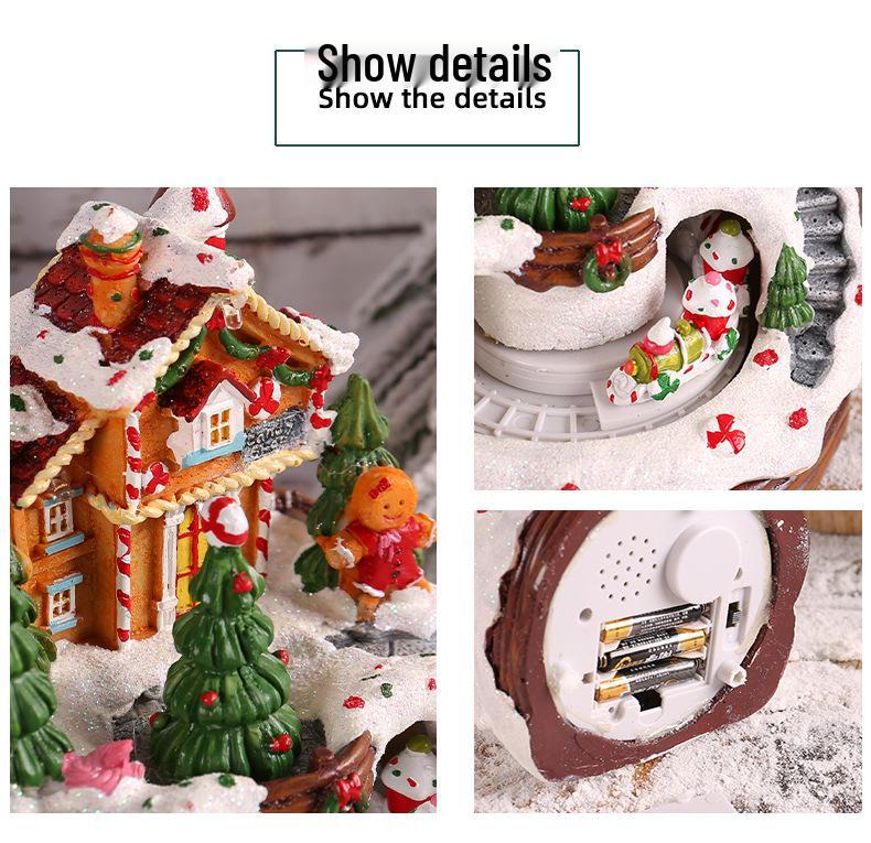 Музыкальный домик «Любовь в гавани», ночник-украшение - восьмитональная шкатулка, игрушка-коттедж для детского рождественского подарка