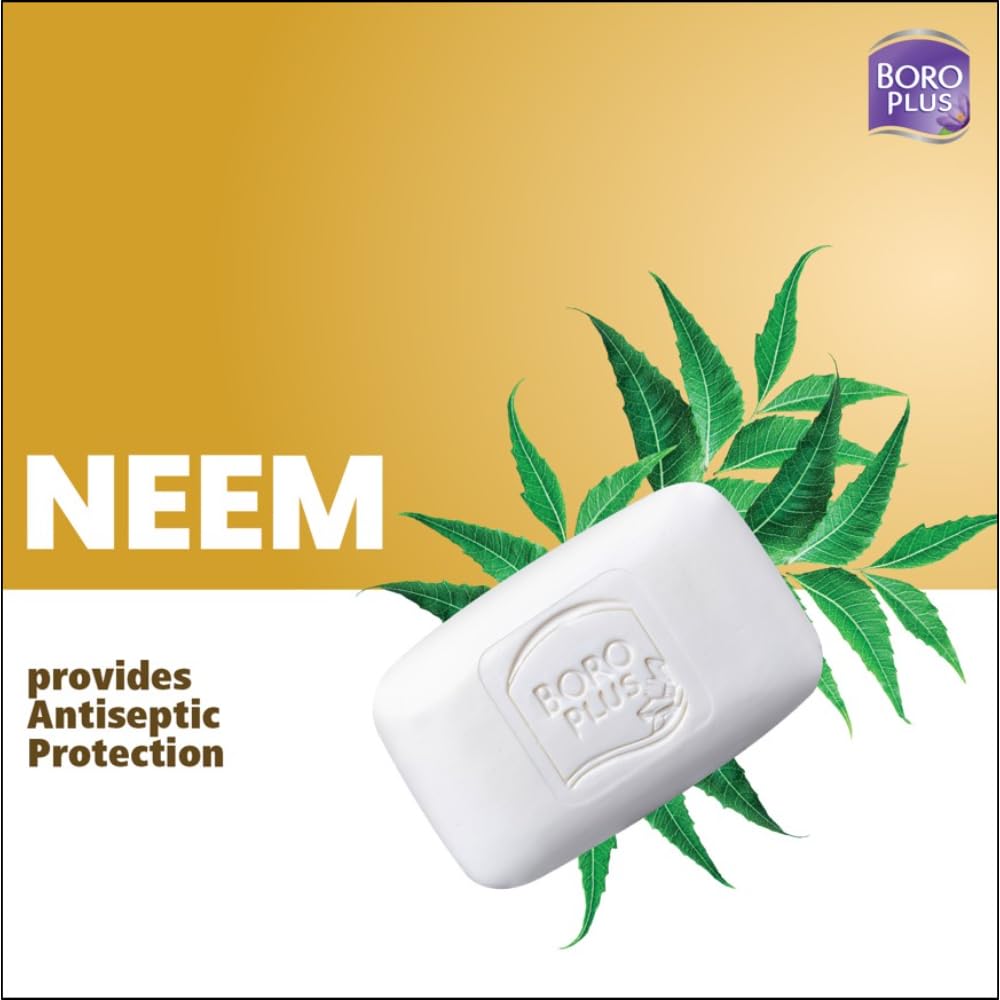 Boroplus Antiseptic Moisturising Bathing Soap With Neem Eucalyptus Honey 125G X 6 For Soft Smooth Skin