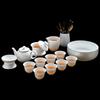 Фарфоровый набор для чайной церемонии Кунг-фу Wo Ding Ice Jade White Porcelain