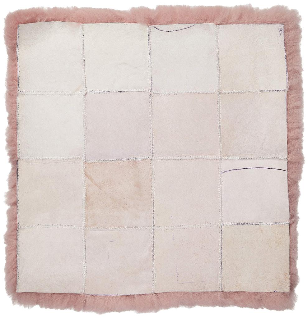 Овчина австралийская вишня 40 x 40 светлое сиденье сделано из NC067RO подушка, натуральный, короткошерстный, цветущий, см, цвет, подушка, Япония,