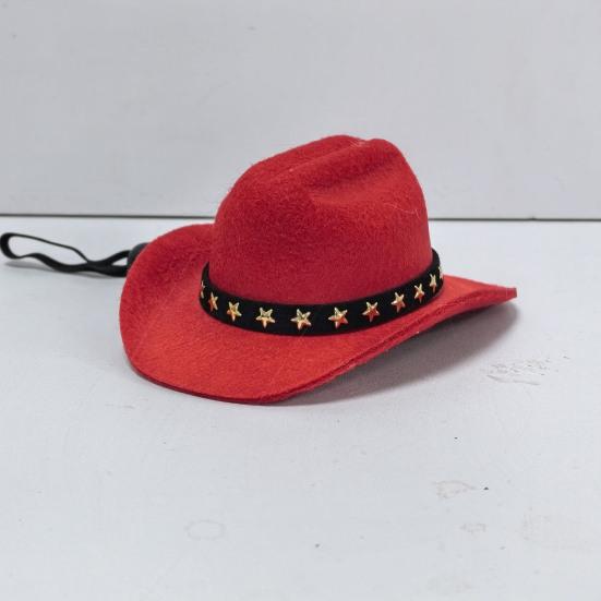 Pet Cowboy Hat Adjustable Dog Cosplay Cap Halloween Christmas Costume Accessory for Dogs Cats Dress Up Party Decoration