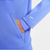 Women's Nike Pro Sweatshirts Women's Blue Stand Collar Moderate Straight Fit