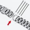 30pcs Stainless Steel Watchband Link Pins 0.8/0.9/1.0mm Split Pin 18mm 20mm 22mm 8mm-26mm Bracelet Link Bar Strap Connect Bars