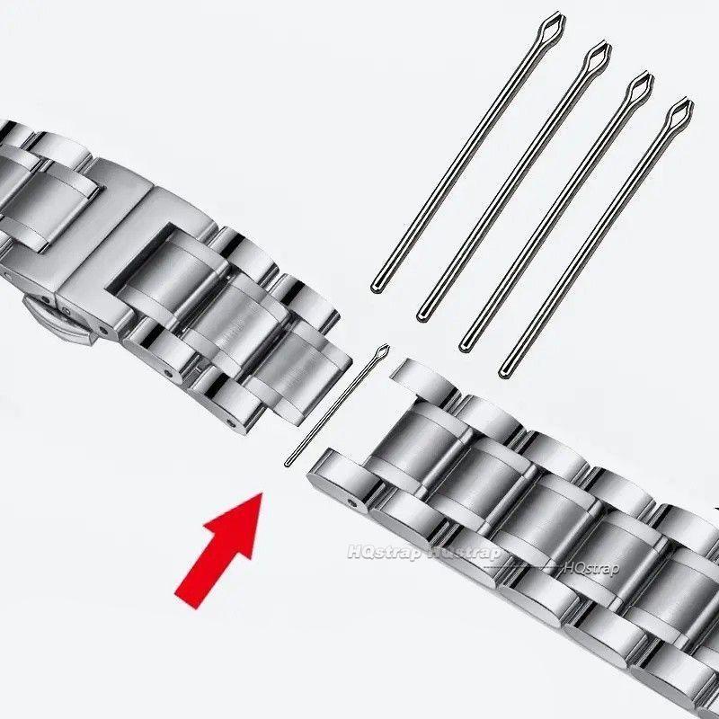 30pcs Stainless Steel Watchband Link Pins 0.8/0.9/1.0mm Split Pin 18mm 20mm 22mm 8mm-26mm Bracelet Link Bar Strap Connect Bars