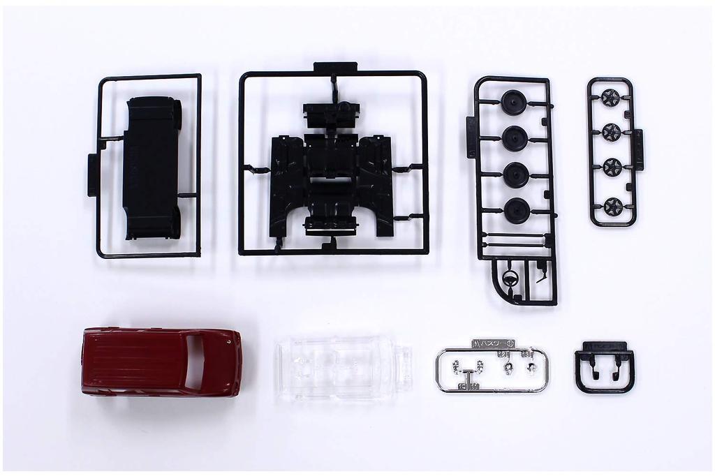 AOSHIMA 1/32 The Snap Kit Series Suzuki Hustler Phoenix Red Pearl Pre-Colored Plastic Model Kit 01A