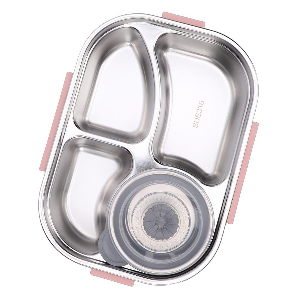 Convenient Lunch Container Easy to Clean Leakproof Food Storage Durable Stainless Steel Box Travel
