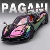 1:24 PAGANI Huayra Dinastia Металлическая литая модель Миниатюрные игрушки Двери машины открываются Звук Свет Оттяжный механизм Транспортные средства Подарок на день рождения для мальчика
