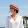 Color Block Dome Cap Paper Straw Sun Hat Brim Hat Straw Top Hat  Daily Wear