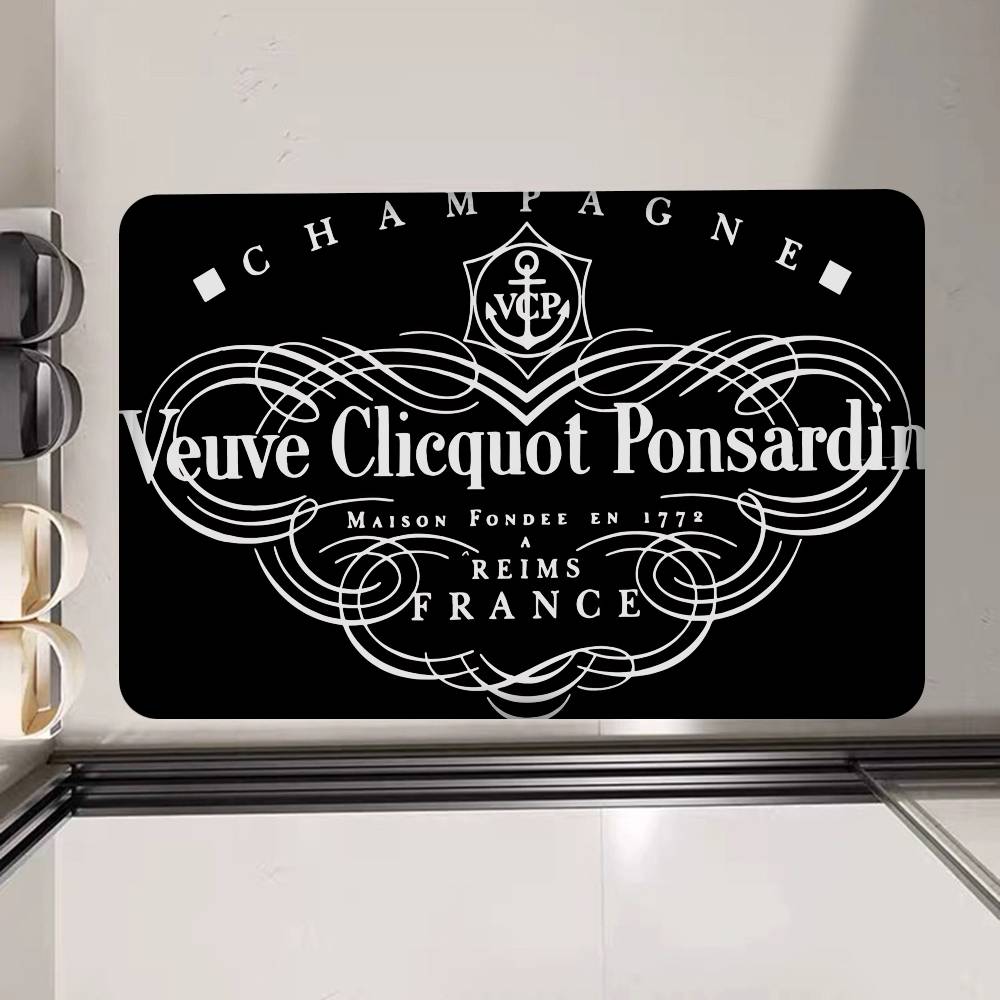 Коврики для пола V-Veuve Clicquot Дешевле Противоскользящие Современные для Гостиной Балкона С рисунком Приветственный Коврик
