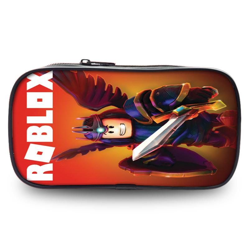 Вместительный пенал Roblox из прочной ткани Оксфорд с забавными рисунками для студентов