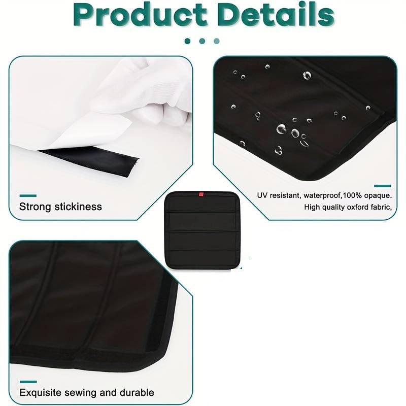 1Set Foldable Caravan Window Shade Waterproof Blackout Ventilation Cover UV Rays Protection Camper Trailer Fan Vent Cover