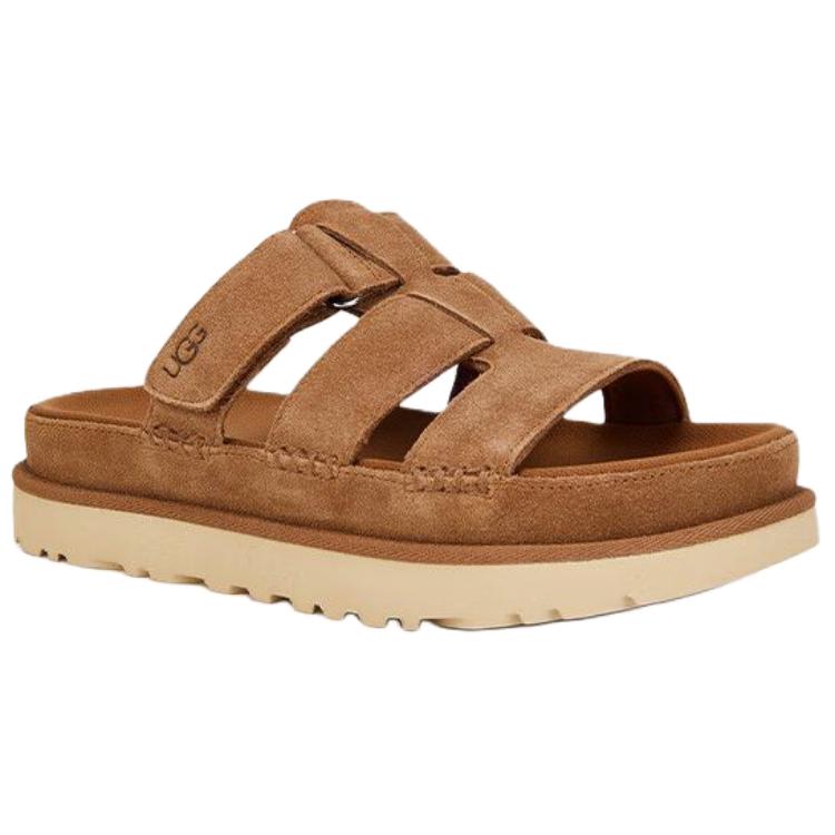 UGG Износостойкие шлепанцы для скольжения Женские Каштановые 1174090-CHE