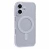 Серия WANLONFENG LM Для iPhone 16 Прозрачный чехол для телефона Совместимый с MagSafe с защитной пленкой (Большое отверстие для линзы)