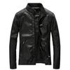 A New Men's PU Leather Jacket Spring and Autumn Men's Jacket Washed Thin Motorcycle Leather Jacket