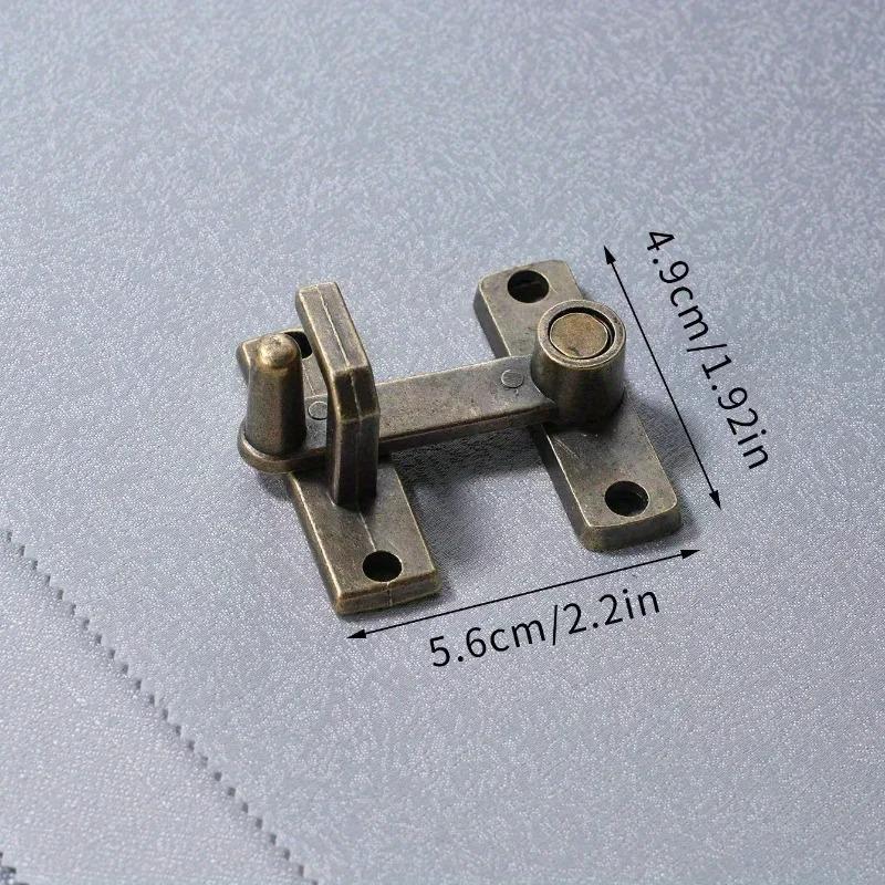 Antique Bronze Door Latch, Retro Sliding Bolt Lock, Door Latch Guard Latch Bolt for Cabinets, Windows & Furniture Home Hardware
