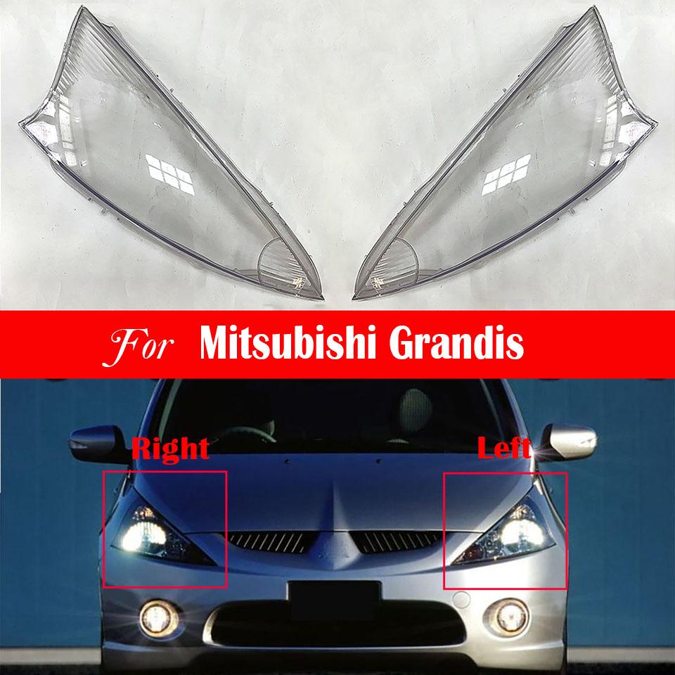 Для Mitsubishi Grandis 2009 2010 2011 2012 2013 2014 2015 Автомобильная крышка фары Чехол для лампы Абажур для лампы Корпус линзы лампы Автомобильные колпачки для фар