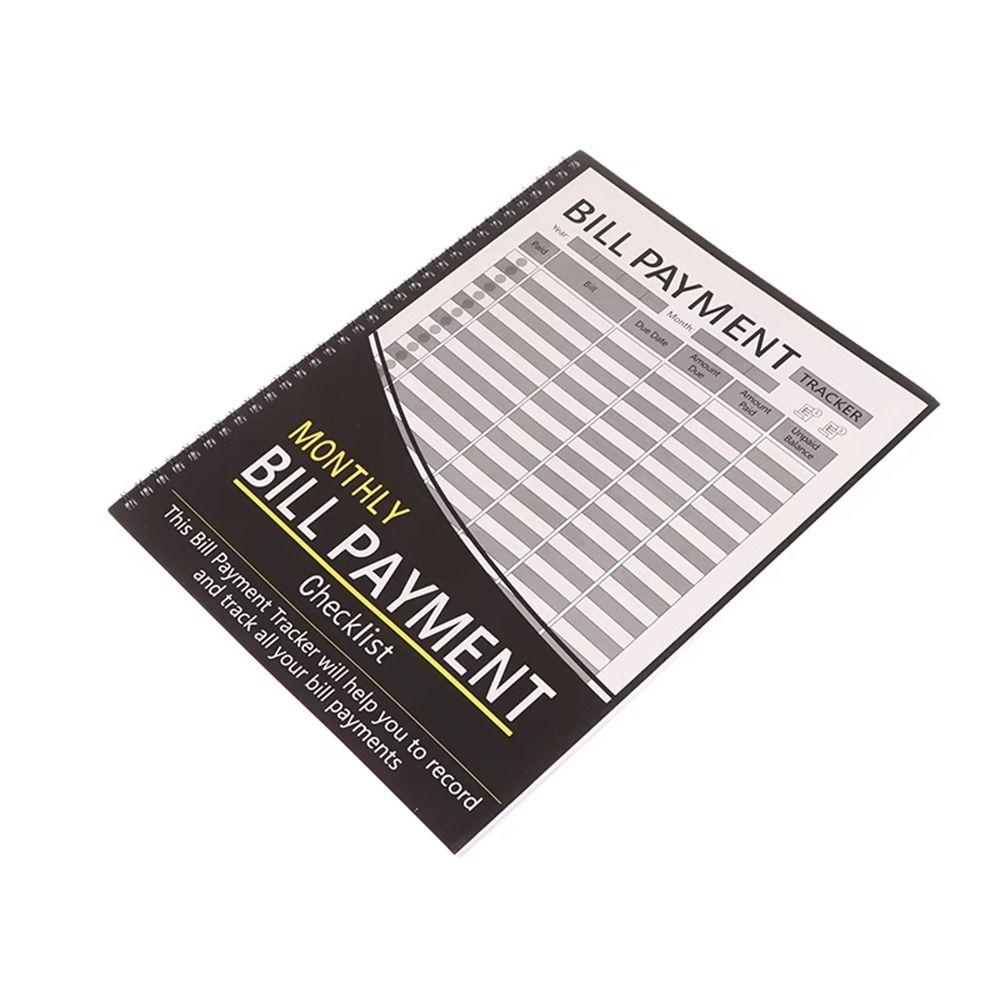 28x22.5см Трекер оплаты счетов 56 страниц Ежемесячный органайзер счетов для семей, управляющих деньгами