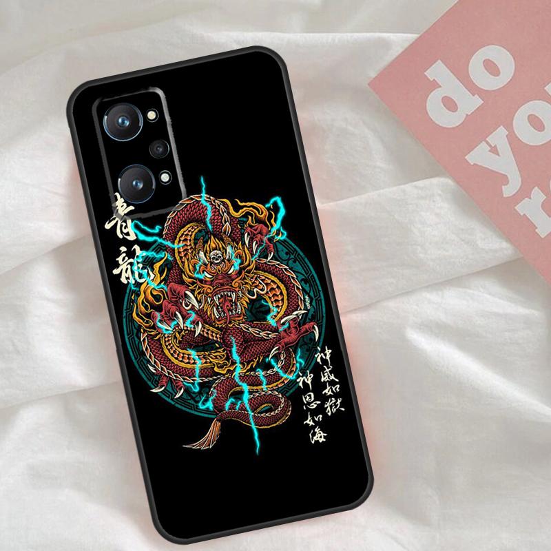 Модный чехол с китайским драконом для Realme C51 C75 C63 C61 C55 C53 C35 C65 C67 C71 15 11 12 13 14 Pro Plus GT6 GT7 Pro