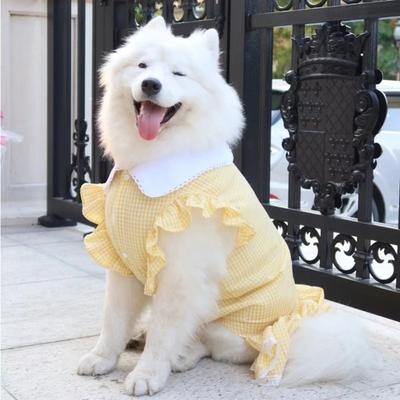 Милая одежда для питомца, одежда для большой собаки, платье с кружевом принцессы, одежда для тедди, кошки, собаки, платье принцессы, весенне-летняя рубашка