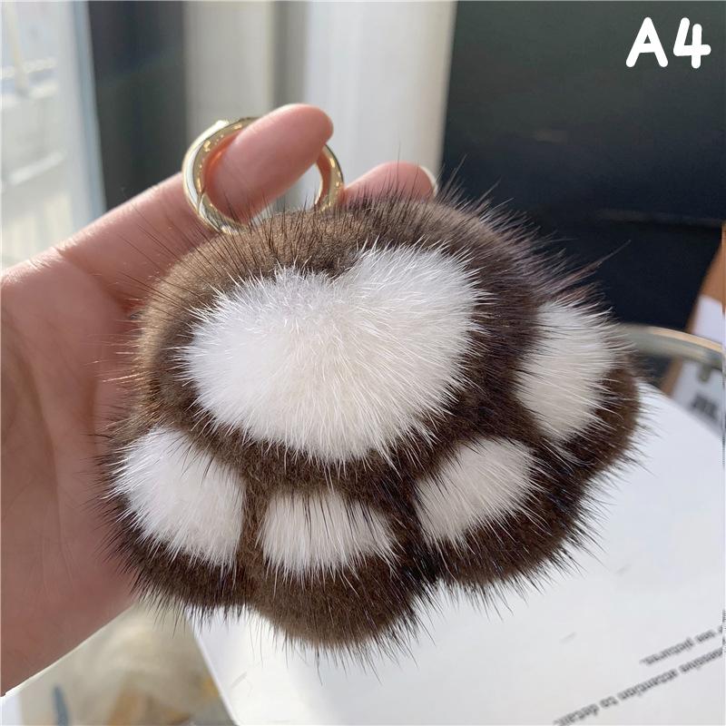 Женский брелок из искусственного меха с кошачьим когтем, очаровательный плюшевый брелок в виде медвежьей лапы, автомобильный брелок, сумка, подвеска, подарок на вечеринку, ювелирные изделия