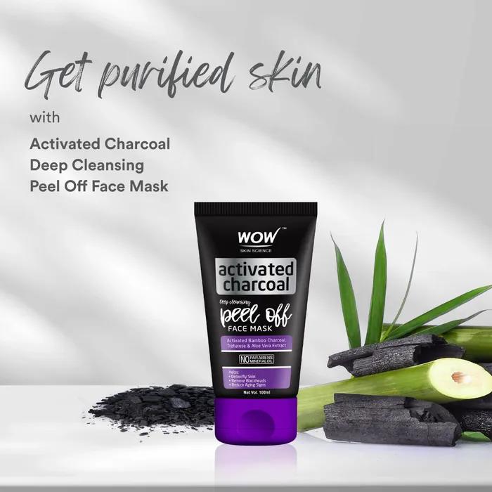 Wow Skin Science Отшелушивающая маска с активированным углем, 100 мл