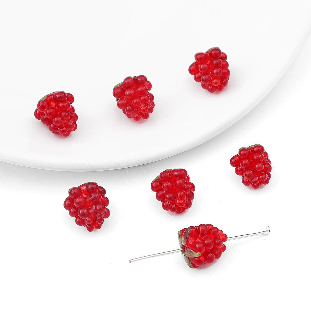 Mini Czech Glass Grape Pendant for DIY Beading – Perfect for Necklaces, Bracelets, Hairpins, and Ornaments