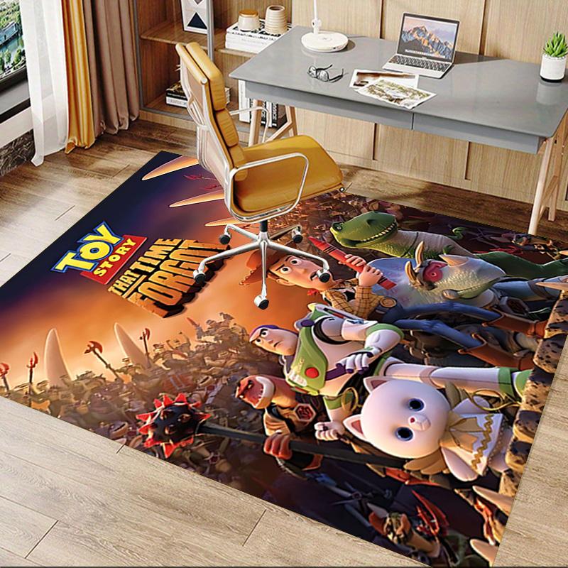 1pc Toy Story Forgotten Adventure Carpet for Playroom Bedroom Living Room Sofa Home Decor,kids Game Area Rug Non-slip Floor Mat Y72943