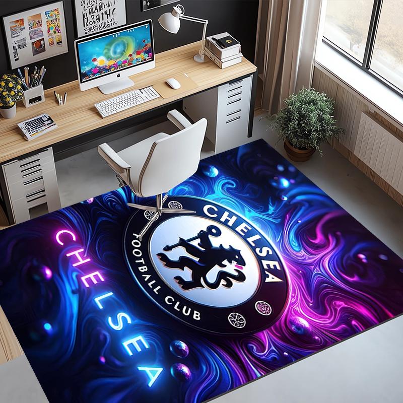 football club F.C Pattern Rug, Indoor/Outdoor Mat, for Picnic, Gameroom, Bedroom, Office, Living Room, Home Decor Carpet, Birthday Gift