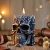 Holy Festival Skull Candle Silicone Mold Evil Spirit Skull Resin Gypsum Clay Concrete Mould Halloween Gift Crafts Molds