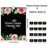 2025 Новый английский календарь Dark Mystery Garden на год, ежегодный подвесной планировщик для гостиной, спальни, современный простой настенный декор