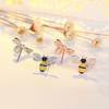 Новые именные серьги-пчелы Needle, маленькие серьги, серьги-капли с каплями масла для студенток