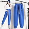 Knit Sweatpants Women's Thin Drawstring Loose Casual Pants