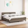 VidaXL Divan Bed with Mattress Taupe 160x200 Cm Fabric - Model 3140229