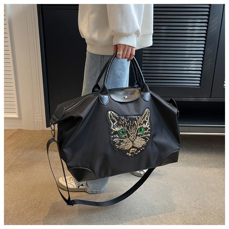 Сумка для деловых поездок на короткие расстояния Женская сумка большой емкости с блестками Легкая сумка для хранения в ожидании производства Сумка для туристического багажа