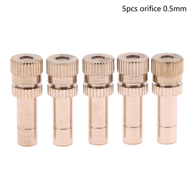 5 шт. 6 мм быстроразъемный распылитель тумана, распыляющая насадка для туманообразования, садовый дождеватель для полива водой, для системы охлаждения туманом