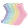 5 Pairs of Coral Velvet Soft Warm Socks for Winter Anti-skid Socks