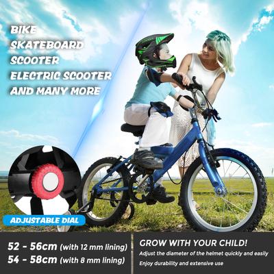 Lixada Детский съемный полный шлем, детский спортивный безопасный велосипедный шлем, защитное снаряжение для
