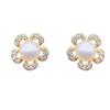 Серьги из натурального пресноводного жемчуга 925 пробы, серьги из серебра с жемчугом, серьги с уксусом, женские Популярность Совместимо с аллергией на металл (белый жемчужный лепесток)