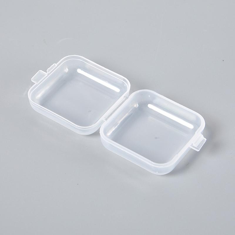 10 шт. Мини-пластиковая коробка для хранения, прозрачный чехол для хранения ювелирных изделий, отделочные коробки