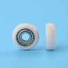 1Pc 608 Zz 8*30*8.5Mm Pom Nylon Round Type Roller Wheel Pom Wrapped 608Zz Bearing Pulley Plastic Wheel